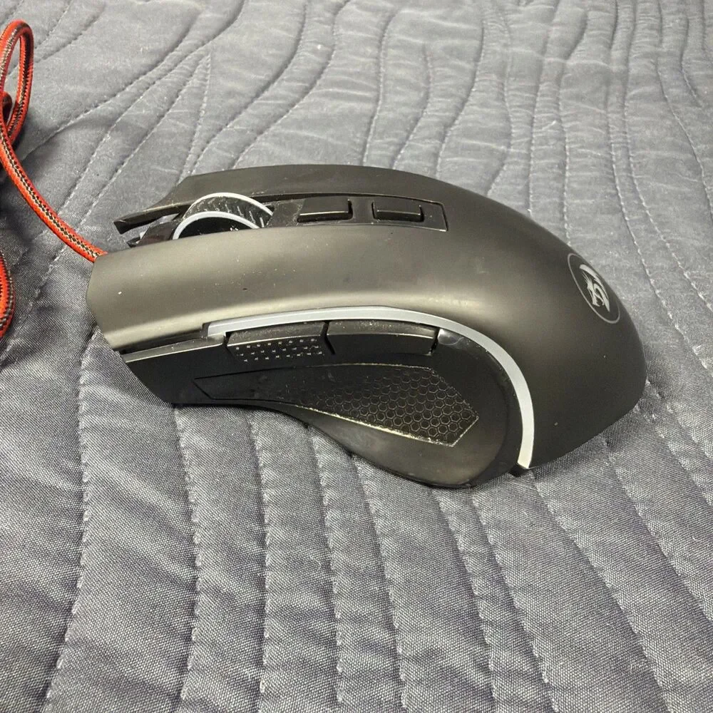 Redragon M601BA RGB Wired Gaming Mouse 7200 DPI USB Tested & Working PC